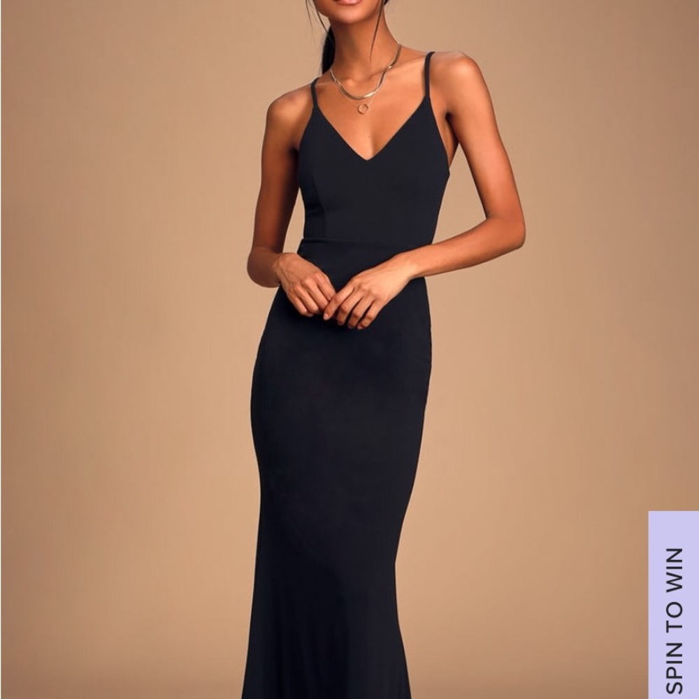 Lulus black gown. Brand new with tags